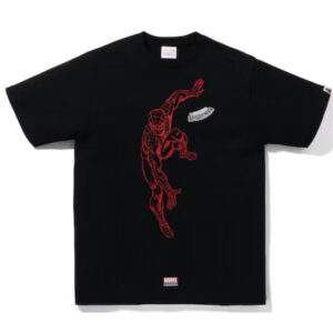 BAPE x Marvel Comics Spider Tee Black