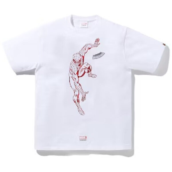 BAPE x Marvel Comics Spider Tee White