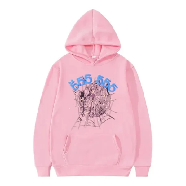 Pink Sp5der 555 Hoodie