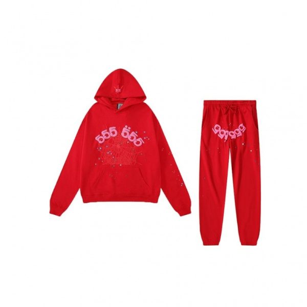 Red Sp5der 555 Tracksuit