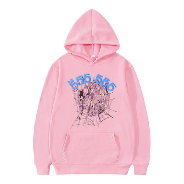 Pink Sp5der 555 Hoodie