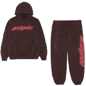 Brown Araignee Sp5der Tracksuit