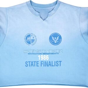 Sp5der Cut Sweatshirt Blue