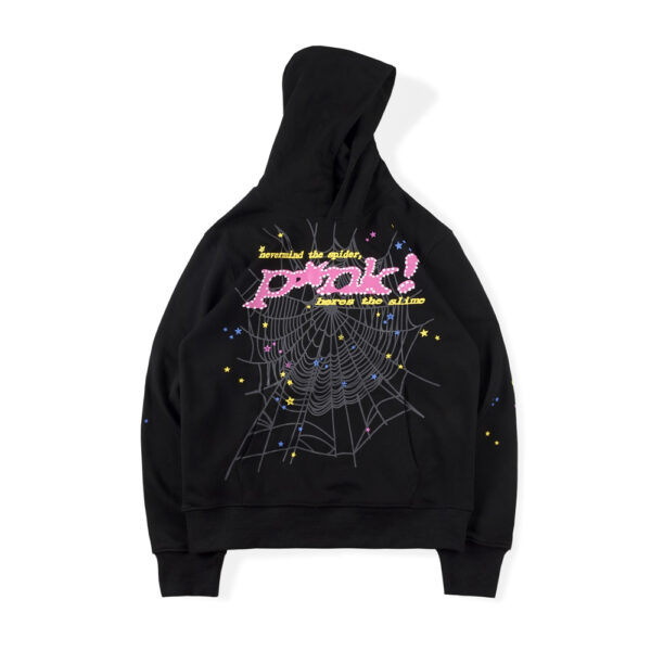 Pink! Black Sp5der Hoodie