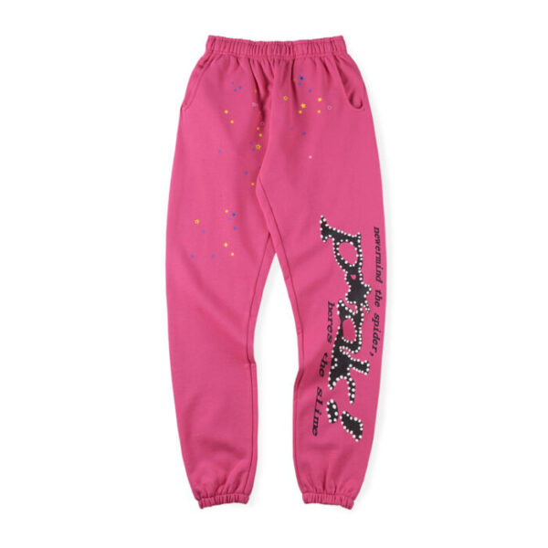 P*nk! Dark Pink Sp5der Sweatpant