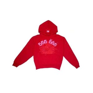 Sp5der Worldwide Red 555 Hoodie