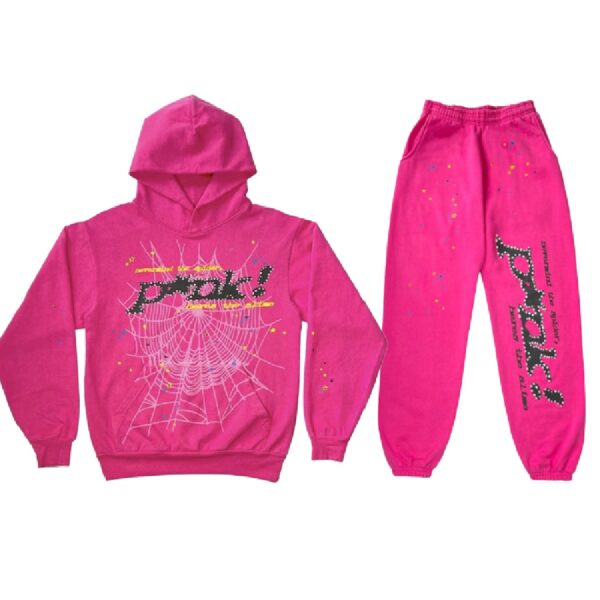 Pink Sp5der Worldwide Tracksuit