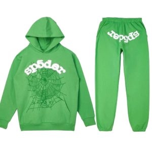 Spider Web Worldwide Green Sp5der Tracksuit