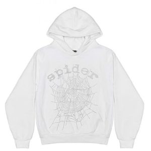 White Sp5der Hoodie for Adults