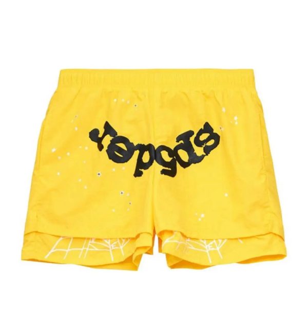 Spider Yellow Double Shorts