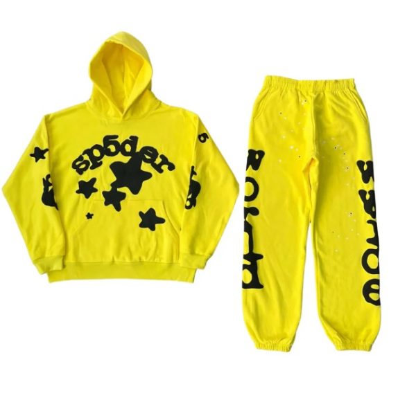 Sp5der Beluga Tracksuit Yellow