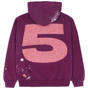 Sp5der Nocturnal Highway Dark Purple Hoodie